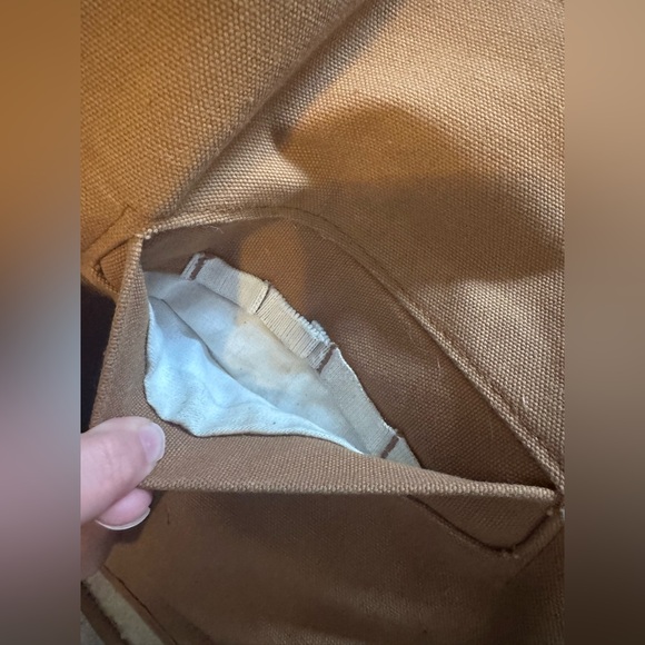 Men’s Carhartt Sherpa lined vintage style canvas vest in a size large - Picture 4 of 5